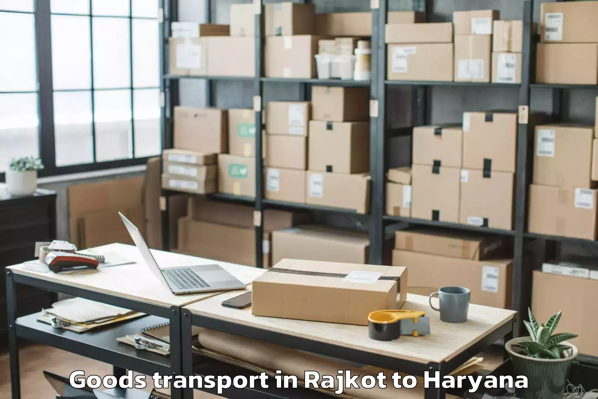 Expert Rajkot to Charkhi Dadri Goods Transport